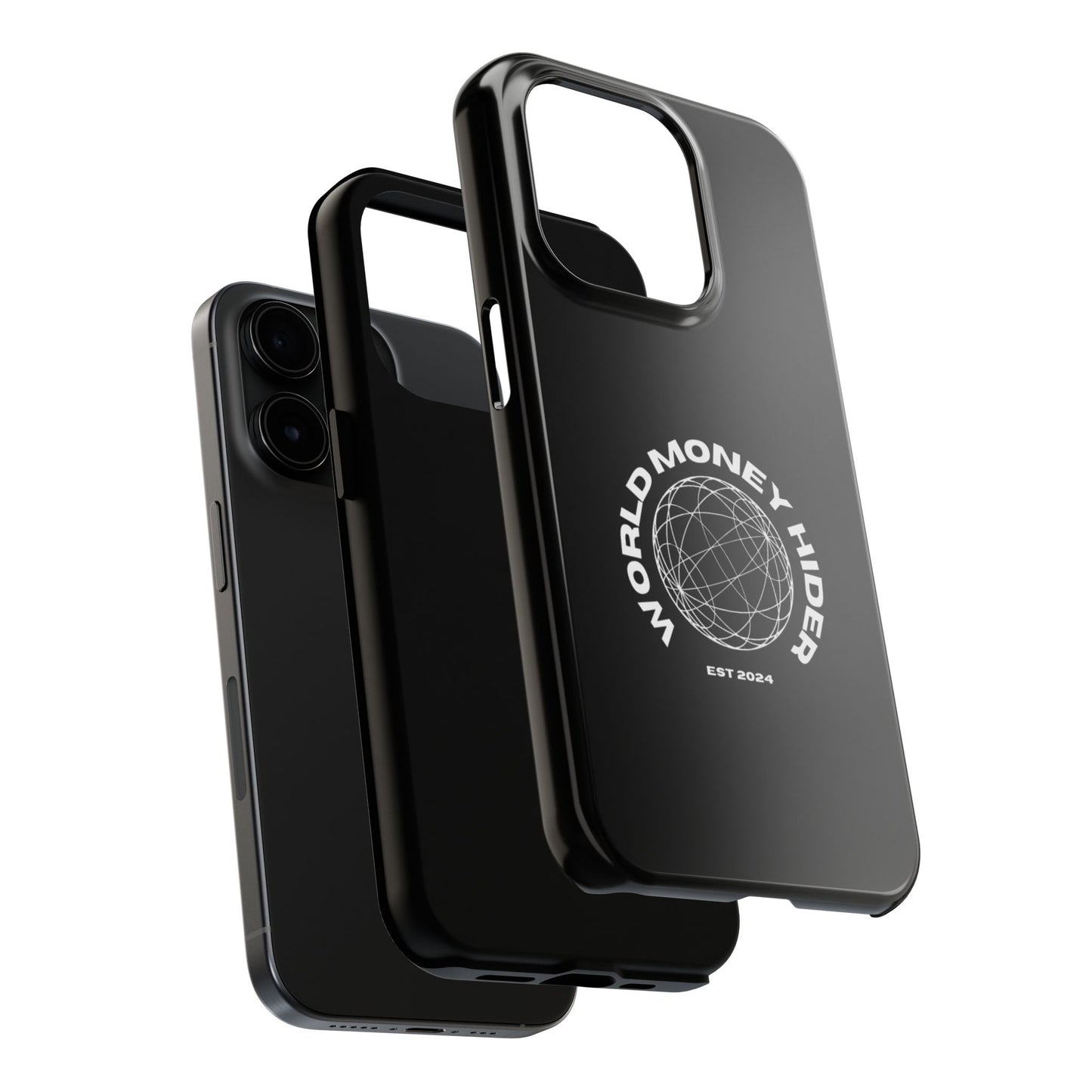 Tough Phone Case - World Money Hider Design, Perfect for Minimalist Style Lovers