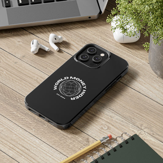 Tough Phone Case - World Money Hider Design, Perfect for Minimalist Style Lovers